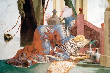 The Offering of Fruit to a Lunar Deity (detail), from the Chinese Room in the Foresteria