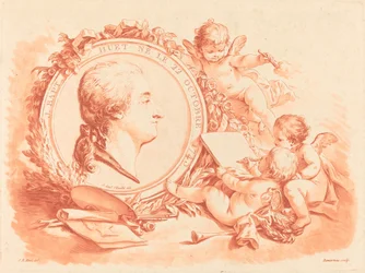 Allegorical Portrait of Jean-Baptiste Huet, c. 1775