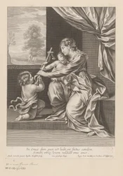 Mary with Child and John the Baptist Offering a Cross