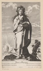 Persian Sibyl, with Mary and Child in the Background