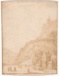 Landscape with Figures and Horses in the Foreground