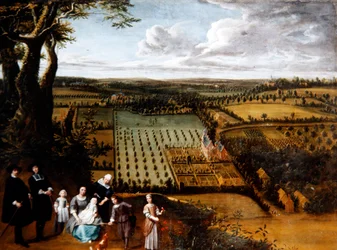 Portrait of a Patrician Family with a Prospect of their Manoir