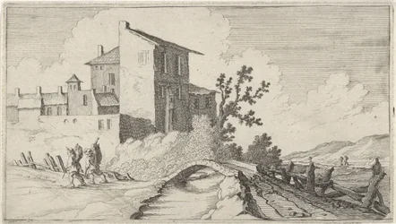 Bridge before Walled Buildings