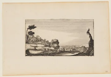 Hilly Panorama, from Twelve Landscapes with Figures