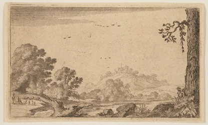 River in Partly Open Hilly Country, from Twelve Landscapes