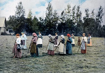 Haymaking Around Moscow, Russia, c. 1890