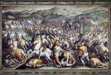 Battle of Scannagallo in Valdichiana