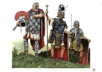 Ancient Rome: A Centurion, Optio, and a Legionary, 2nd Century