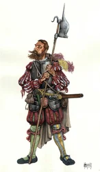 Representation of a Landsknecht, a German Mercenary, in the Service of a Lord, 16th Century