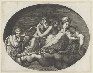Venus, Two Goddesses, and Two Putti