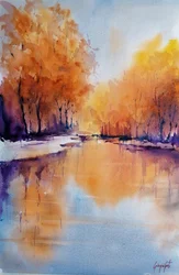 Autumn River Glow