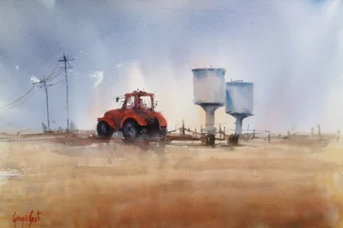 Red Tractor and Towers