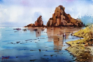 Rocky Coast Reflections