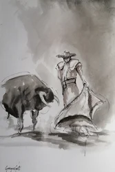 Spanish Bullfight Sketch