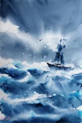 Boat in the Storm 3