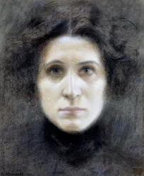 Portrait of Irma Gramatica, by Giorgio Kienerk