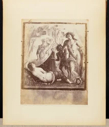 Bacchus and Ariadne fresco Pompeii
