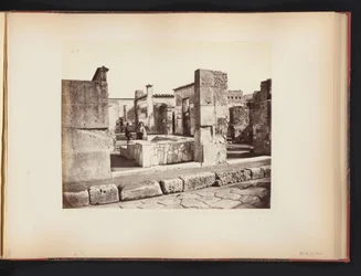 View of the Ruins of the Casa di Salustio in Pompeii, Italy