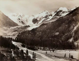 View of a glacier in Switzerland