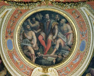 Cosimo I and His Artists, from the Sala di Cosimo I
