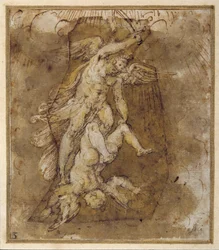 Drawing for the Angels of the Vault of Saint Michael, c.1511-74
