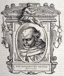 Portrait of Beato Angelico dit Fra Angelico, Italian painter. In 