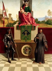 Madonna and Child Between Saints Francis and Nicasius, ca 1503-1504