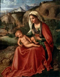 The Virgin and Child in a Landscape