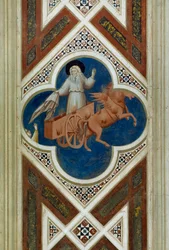 Elijah being taken into sky, (detail)