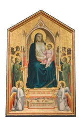 Madonna and Child Enthroned with Angels and Saints, 