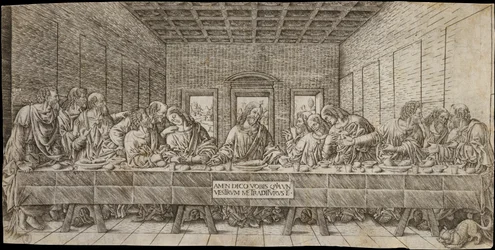 The Last Supper, with a Spaniel, ca. 1500