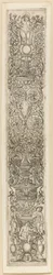 Three Children Blowing Horns, plate eight of Twelve Ornament Panels
