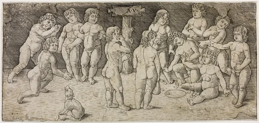Twelve Cupids Playing