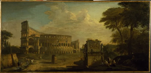 A view of the Colosseum, Rome