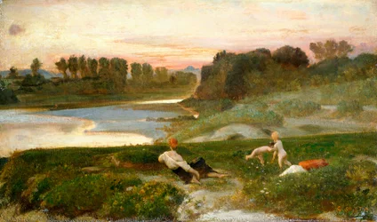 Evening time on the farm