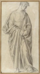 Heavily draped youth