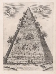 Speculum Romanae Magnificentiae: Pyramid of Caius Cestius, 1582