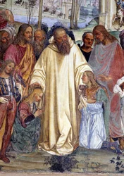 Saint Benedict Receives Two Young Romans, Maur and Placide (Detail)