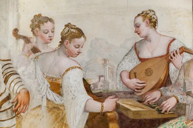 Court Ladies, (detail)