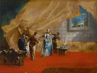 A Sultana Taking Coffee in the Harem