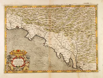 Eastern Liguria Region (Copper Engraving)
