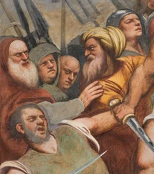 Central Aisle, First South Span, Christ nailed to the Cross, The Pordenone