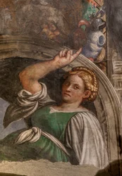 Lunette representing a Sybil (detail)