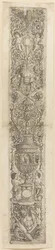 Triton and Two Infant Satyrs, plate four from Twelve Ornament Panels