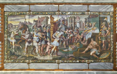 Ulysses and Ajax competing for the armor of Achilles before the courts, Ulysses Hall