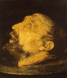 The head of St John the Baptist on a plateau