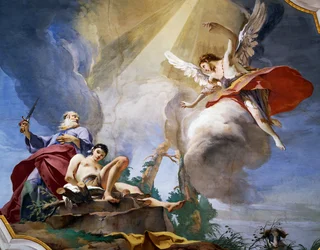 The Sacrifice of Abraham (detail)
