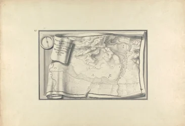 Plan of the Ruins at Sardis with Vestiges of Ancient Buildings Still Existing in 1750