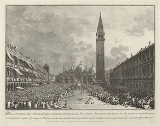 The Doge Carried around the Piazza San Marco