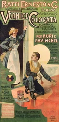 Advertising poster for the Ratti Ernesto and Co. Paint stores, Italy